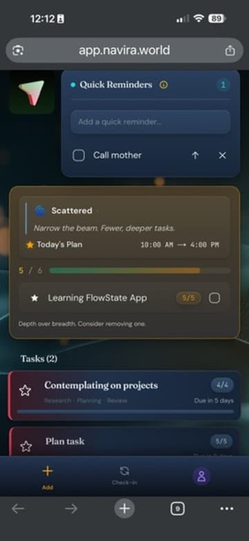 Flow State — Plan your day from clarity